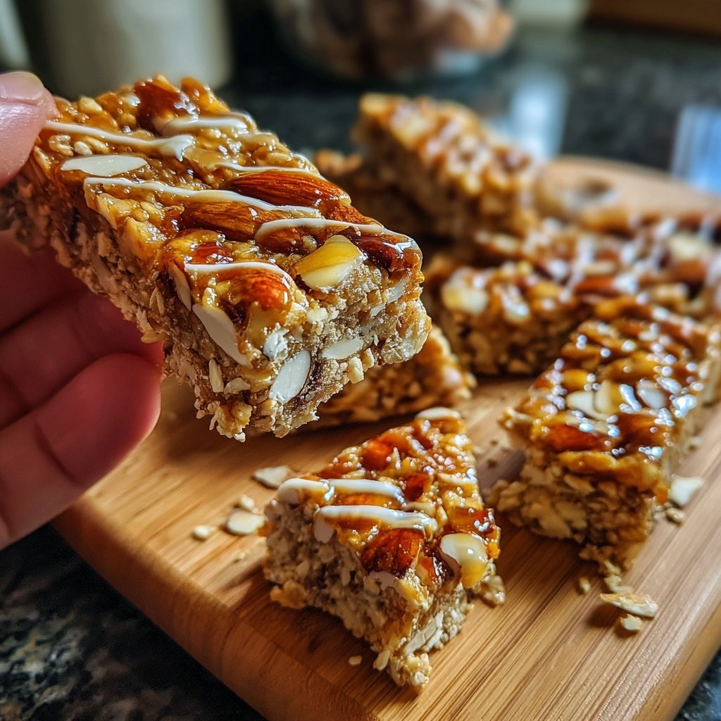 Healthy Honey Almond Snack Bars