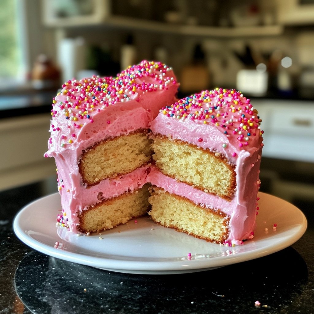 Mini Heart Cake Recipe