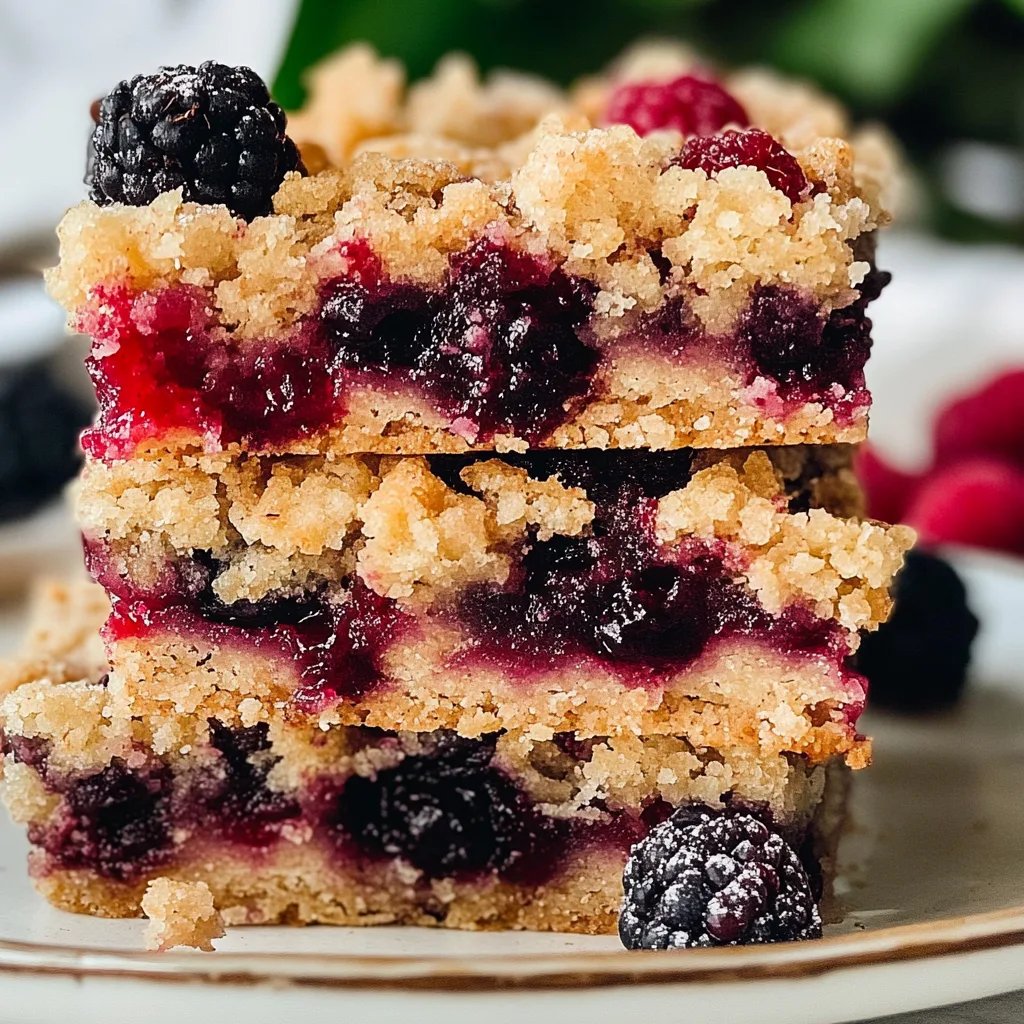 Vegan Berry Crumble Bars