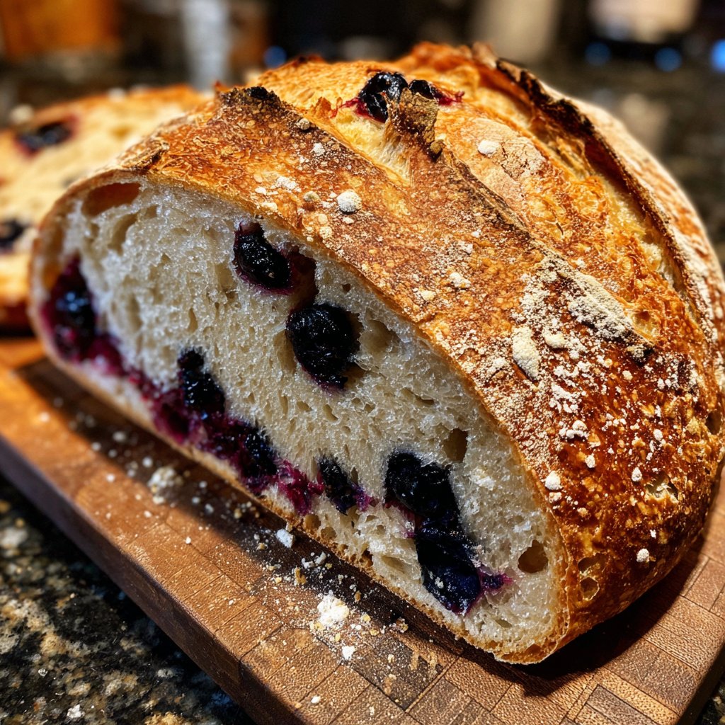 Blueberry Lemon Sourdough Bread From Scratch