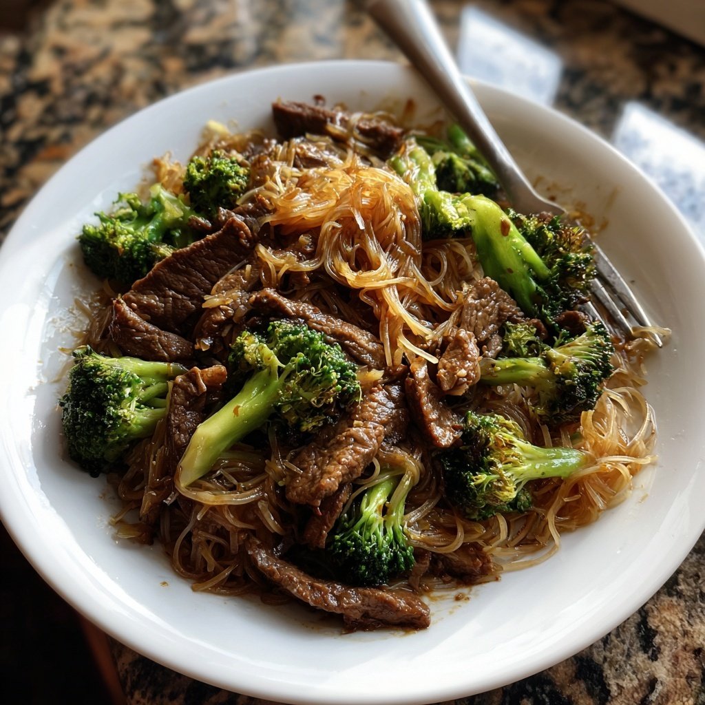 Beef And Broccoli Rice Noodles