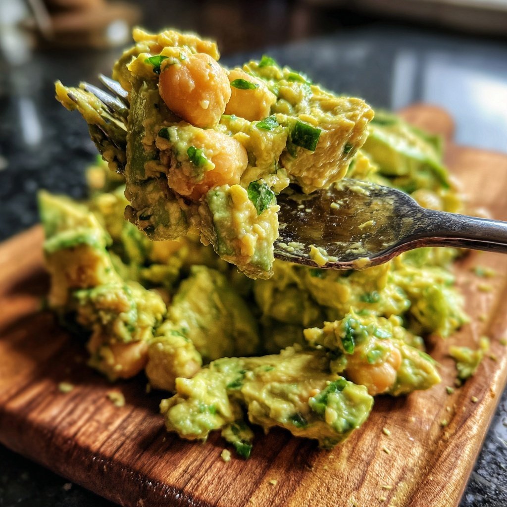 Healthy & Light Avocado Chickpea Salad