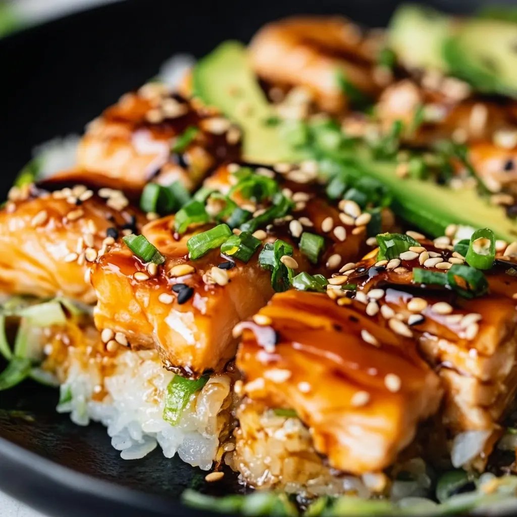 Spicy Salmon Sushi Bake