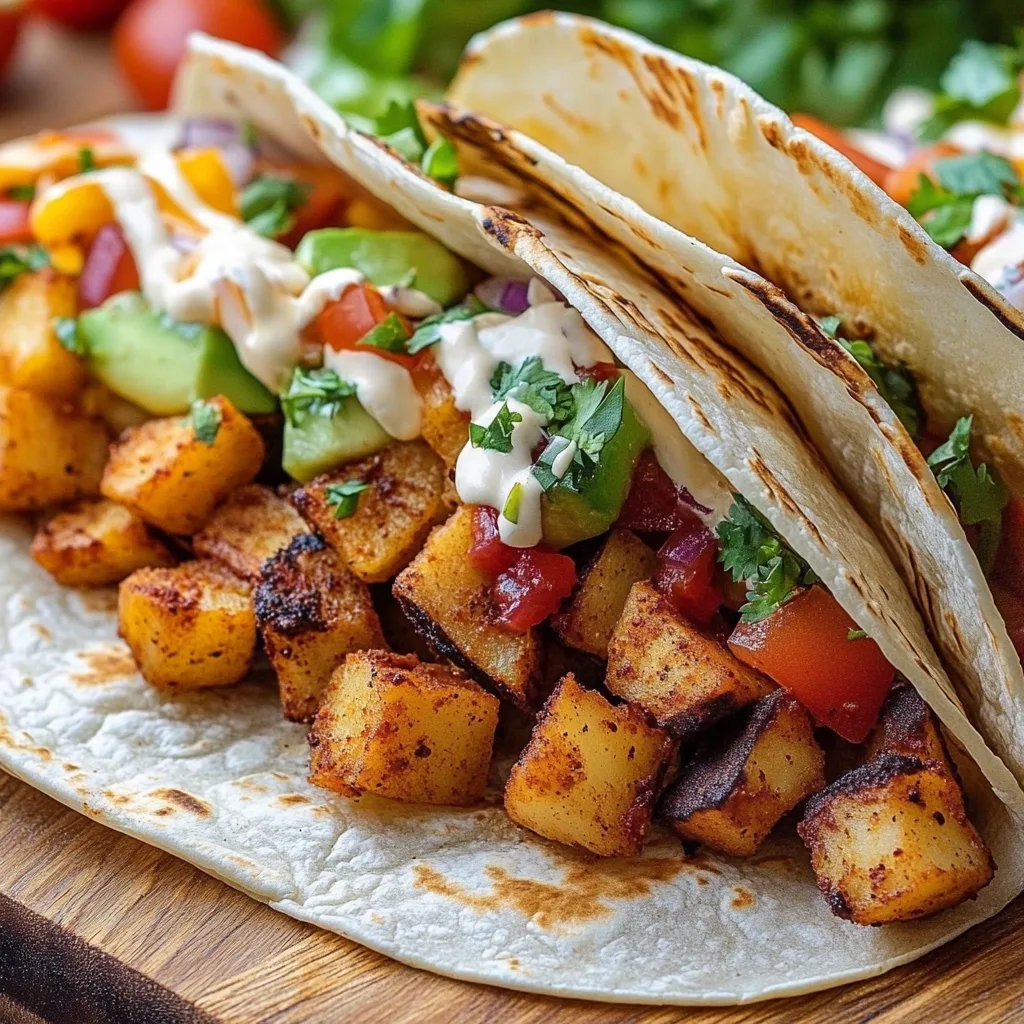 Vegan Potato Soft Tacos