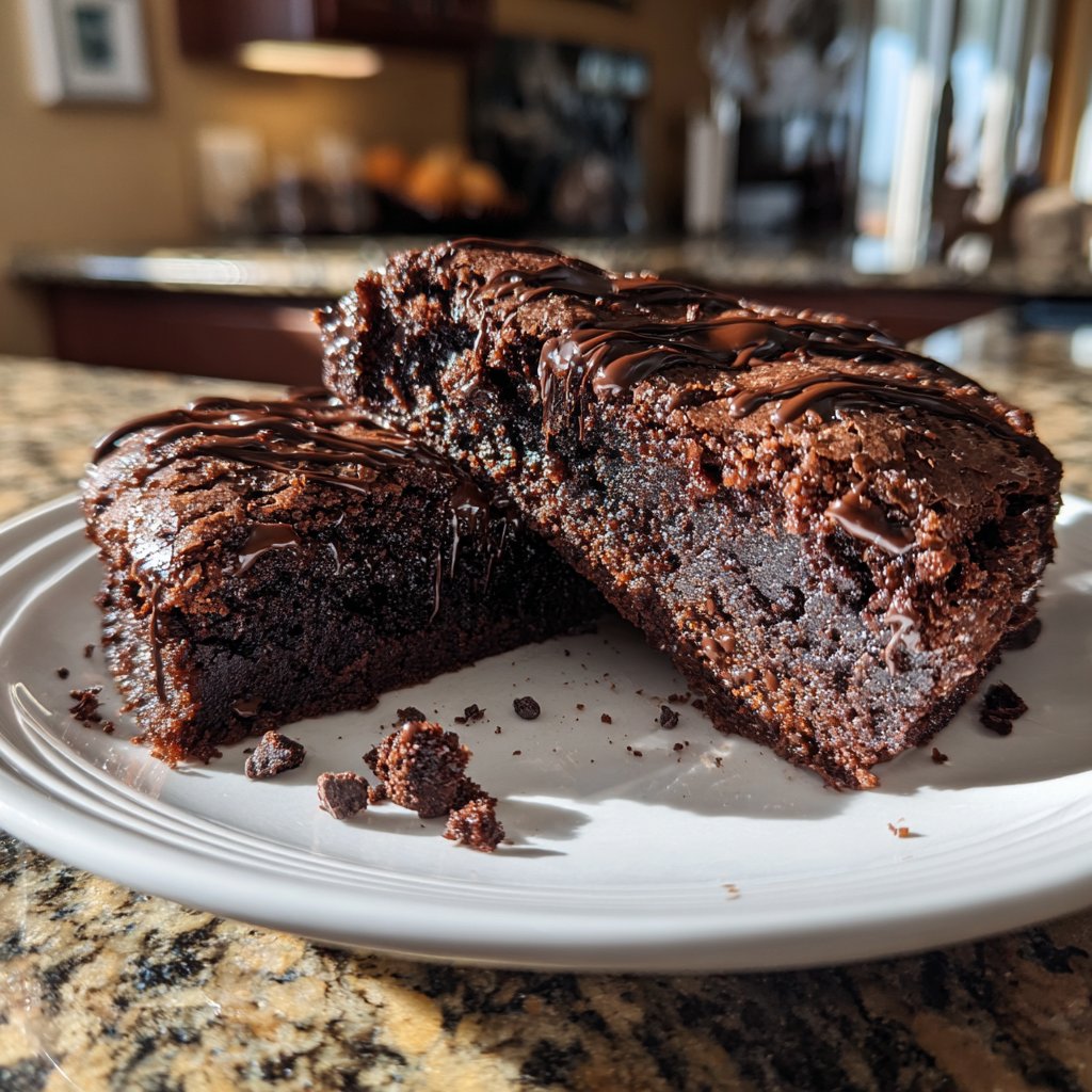 Sourdough Discard Brownies Fudgy Style