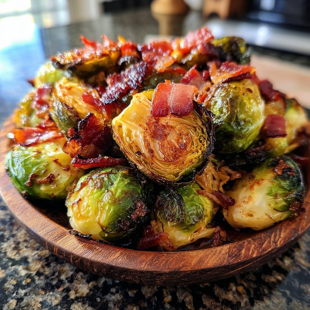 Roasted Brussels Sprouts With Bacon