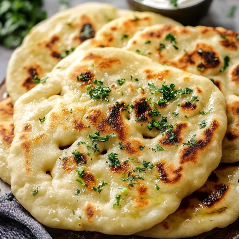 Quick and Easy Homemade Naan Flatbread - Gluten Free