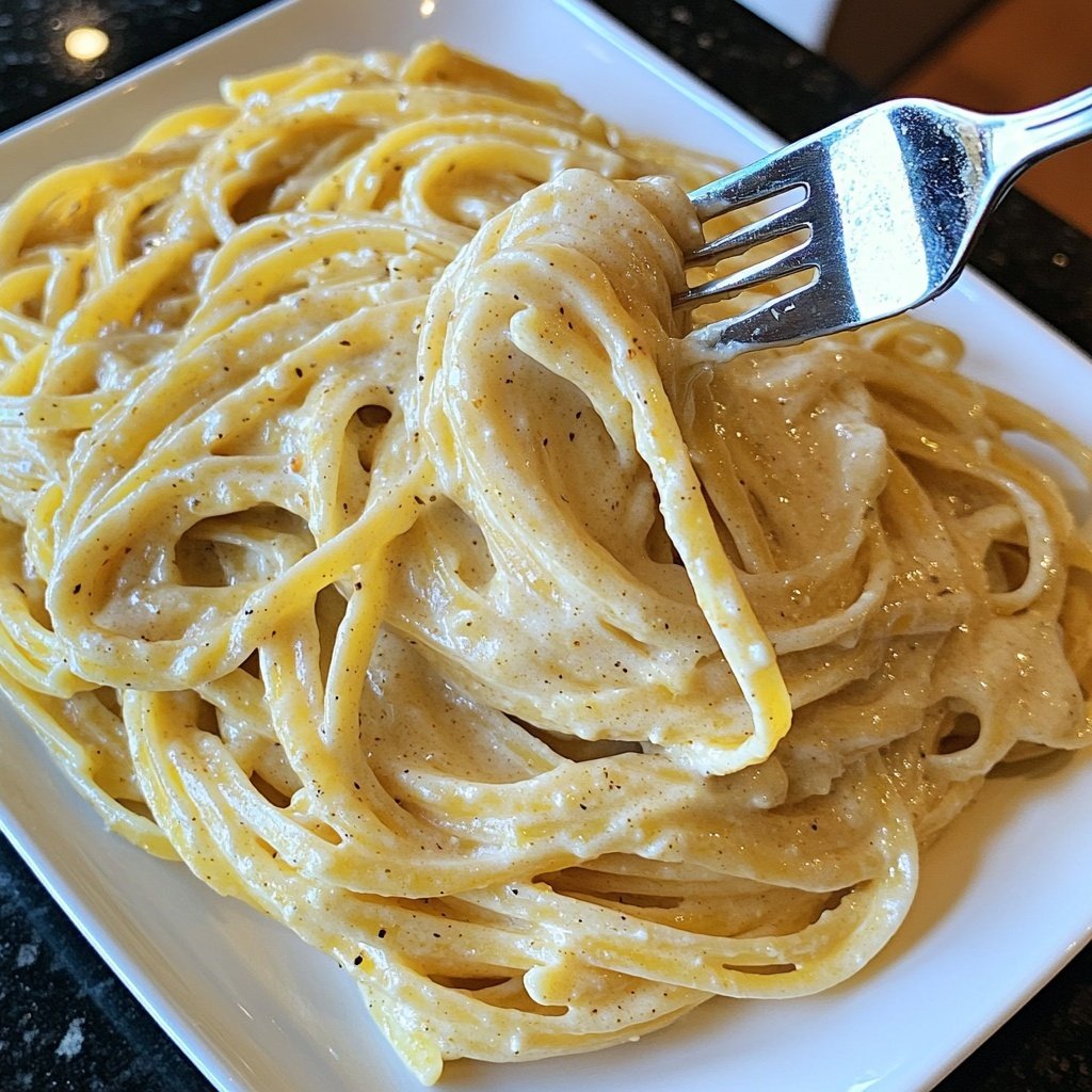 Easy Creamy Garlic Pasta