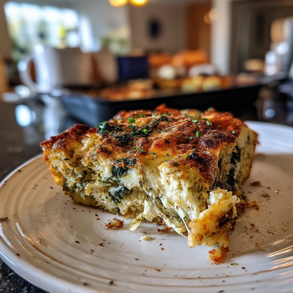 Breakfast Egg And Spinach Bake