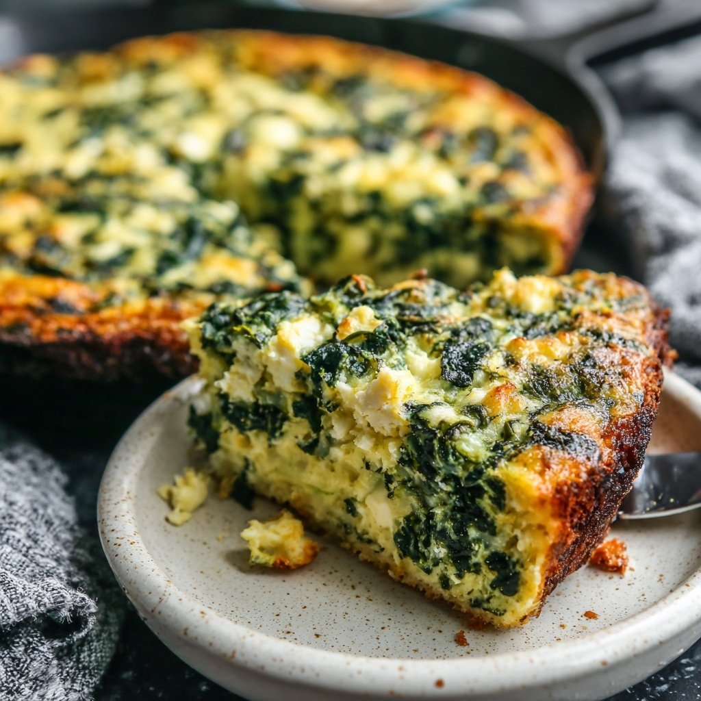 Spinach And Feta Egg Bake