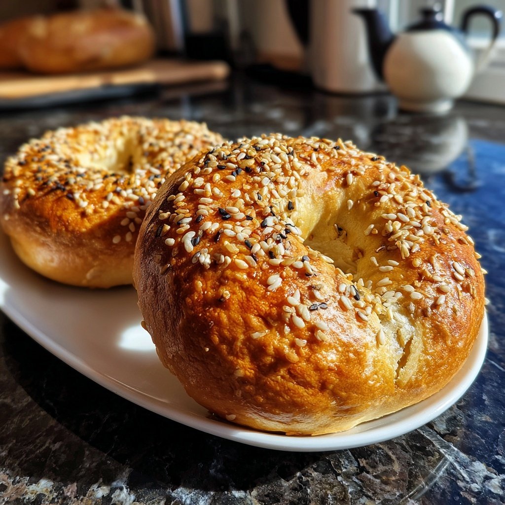 Greek Yogurt Protein Bagels Baked